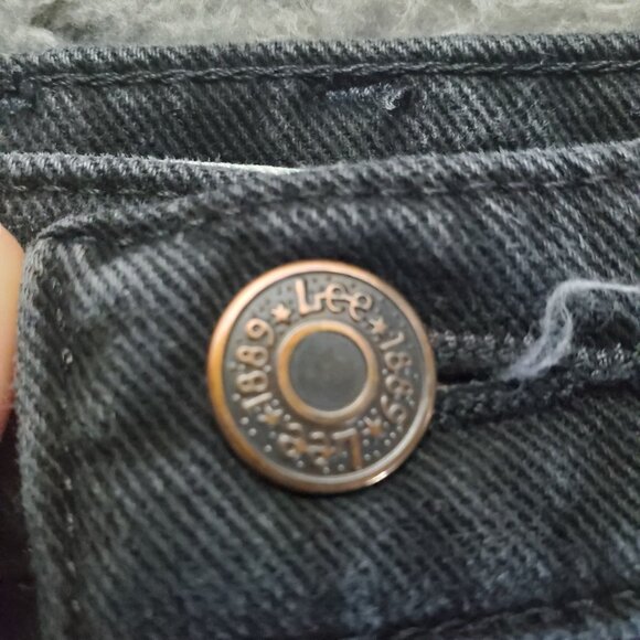 Lee Jeans Women’s Size 16 Short Black Relaxed Straight Leg Comfortable At Waist - Picture 2 of 12